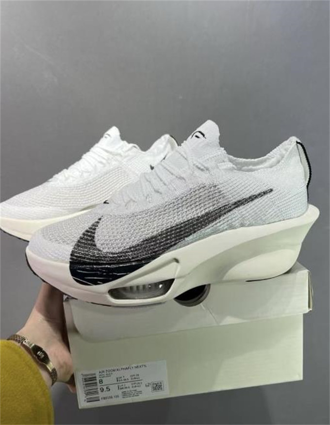 나이키 에어 Zoom Alphafly Next% 3 내마모성, 통기성이 좋은 로우탑  러닝 신발 화이트 블랙 FB8356-100 photo review