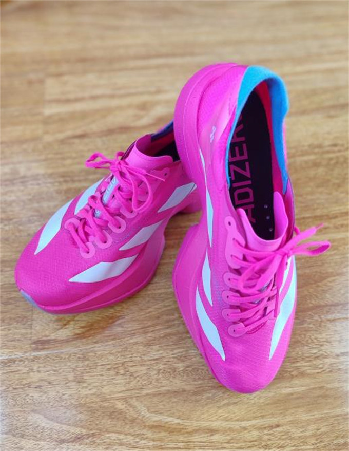 아디다스 아디제로 아디오스 프로 4 쇼크 핑크 제로 메탈릭 JR1269 photo review