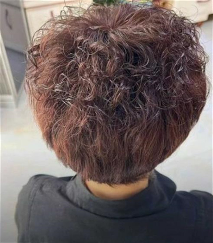100% 인모 수제 중년여성 전체가발 엄마통가발 웨이브 가발 photo review