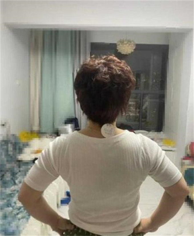 100% 인모 수제 중년여성 전체가발 엄마통가발 웨이브 가발 photo review
