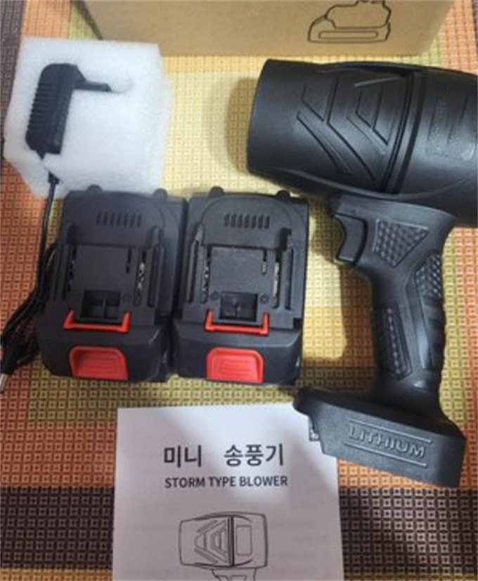 충전식 무선 미니 터보 송풍기 48V 고출력 40000RPM 대용량 배터리 강력 에어건 photo review