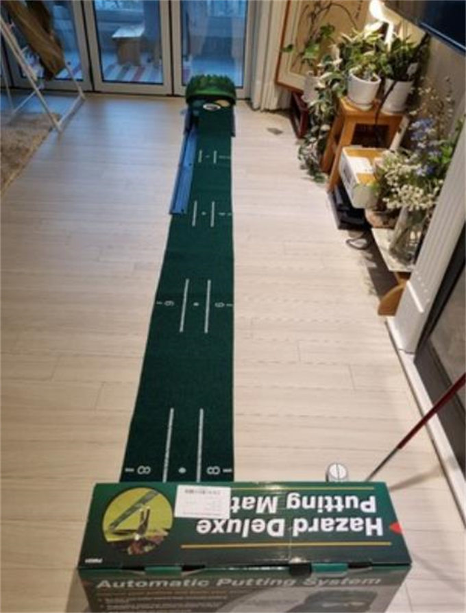 골프 퍼팅연습기 무소음 자동리턴 실내 연습 매트 스윙 퍼팅매트 볼가림막 photo review